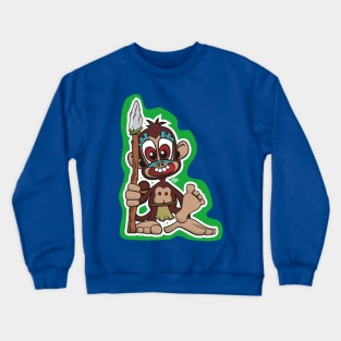 Little Monkey Warrior Crewneck Sweatshirt